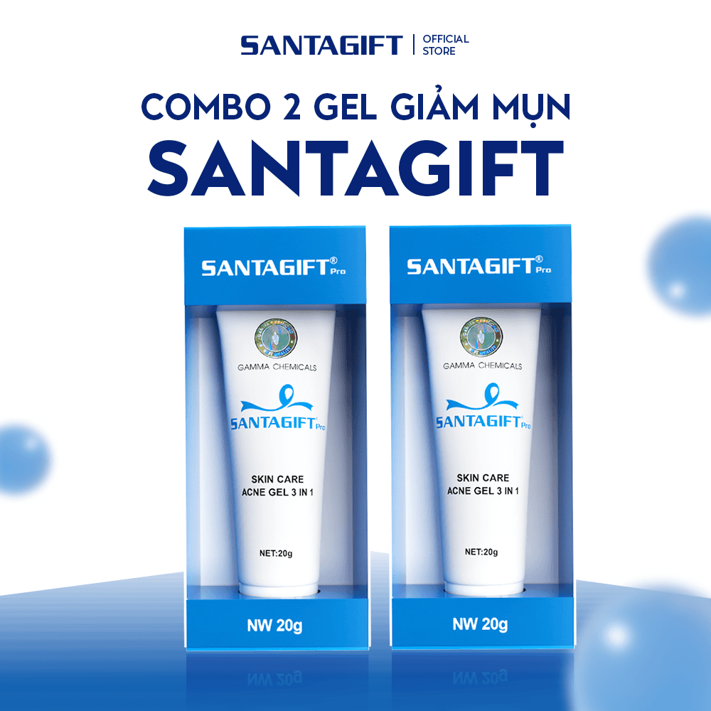 Combo 2 Gel Hỗ Trợ Giảm Mụn Santagift