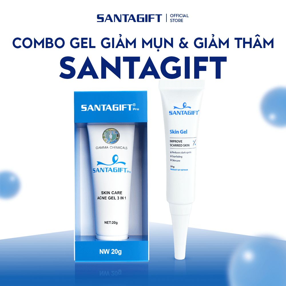 Combo Gel Giảm Mụn & Gel Giảm Thâm Santagift