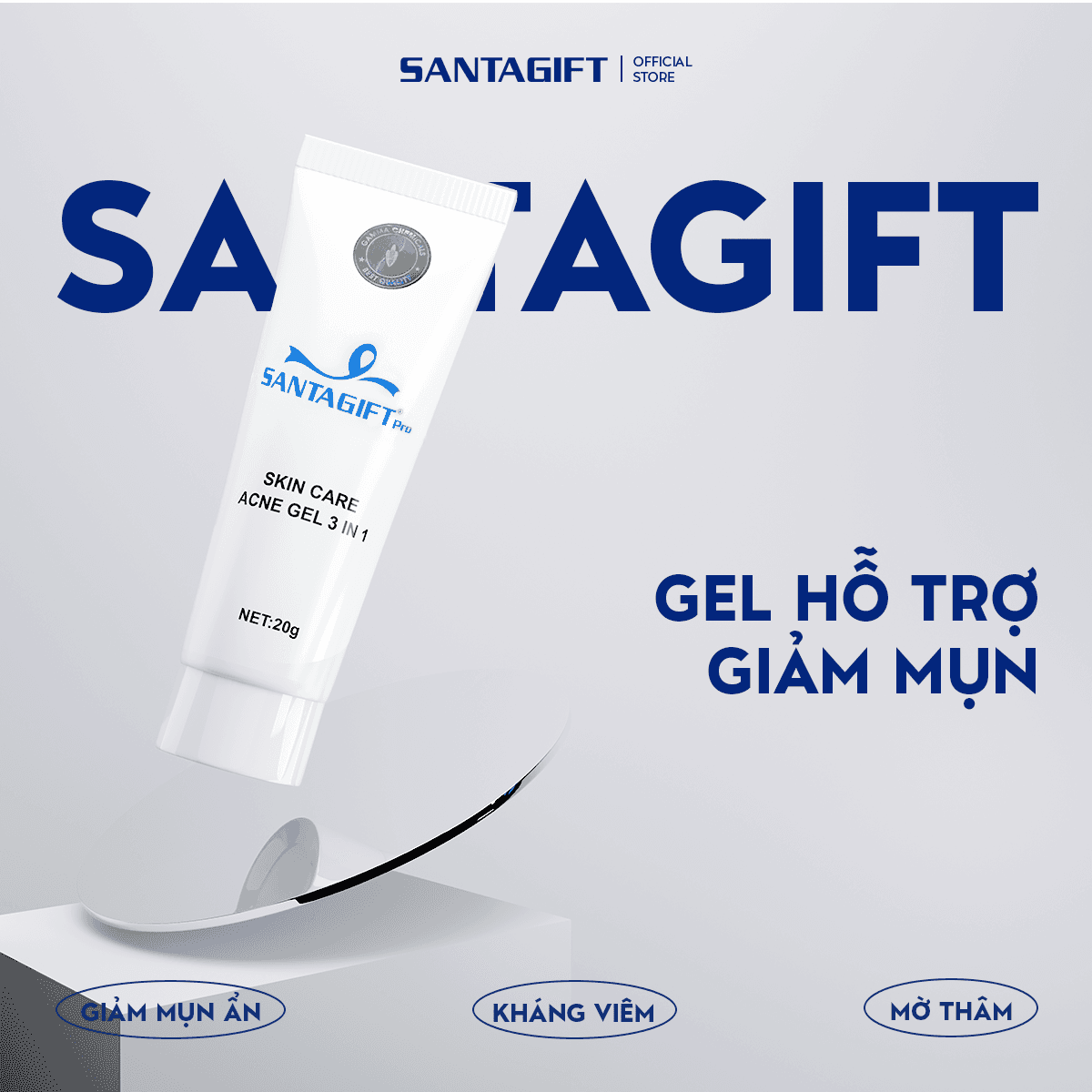 Combo 2 Gel Hỗ Trợ Giảm Mụn Santagift