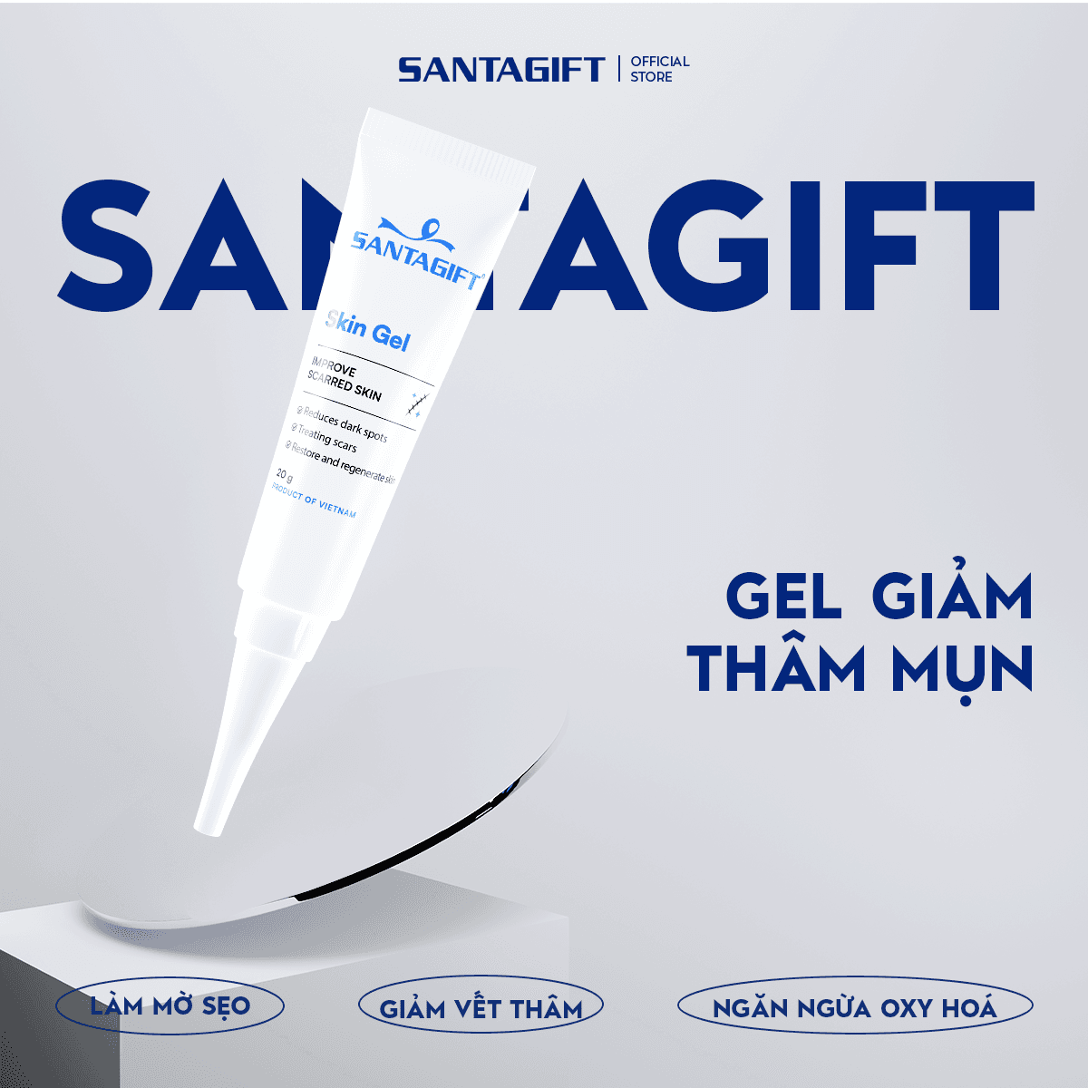 Combo Sữa Rửa Mặt & Gel Giảm Thâm Santagift